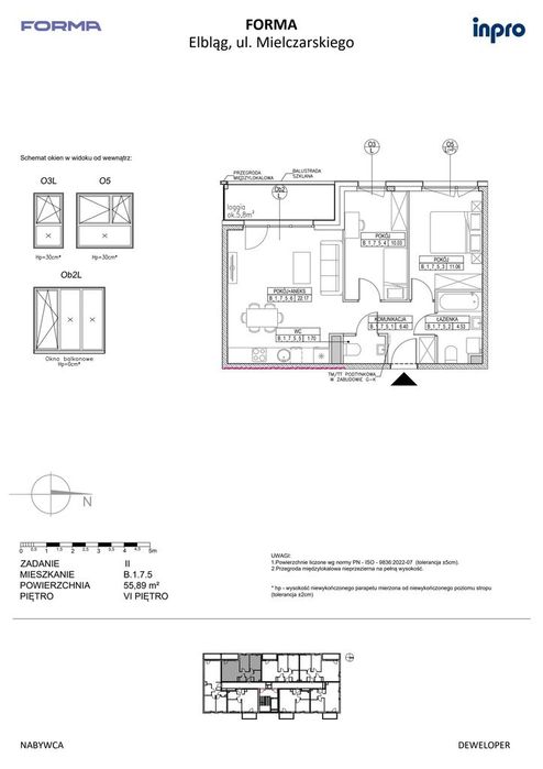 3-pokojowe mieszkanie 55m2 + loggia Bez Prowizji