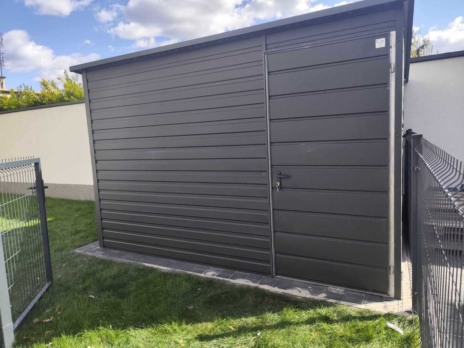 Wiatka ogrodowa |GARAŻ BLASZANY |Domek Ogrodowy| Magazyn | – Maj-Blach