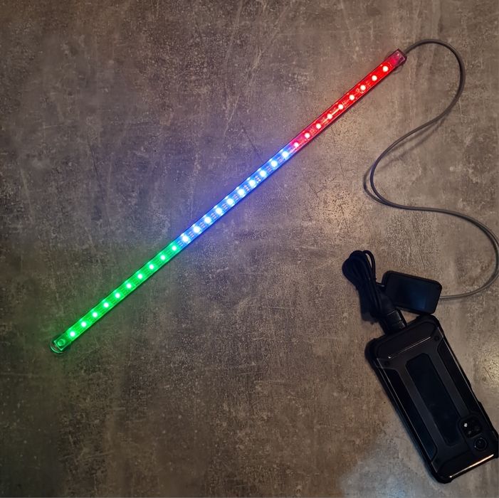 Listwa Led RGB 50 cm, Knight Rider, mulitkolor, wiele efektów