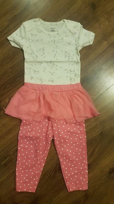 Бодик Carter's 18m, штанишки с юбкой, набор