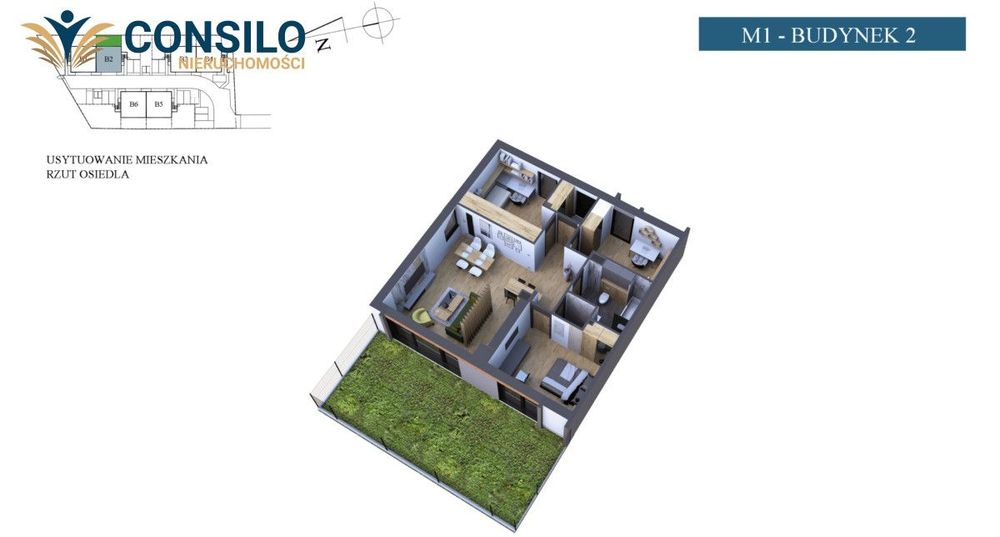 4 pokojowy apartament z ogrodem w zielonej okolicy