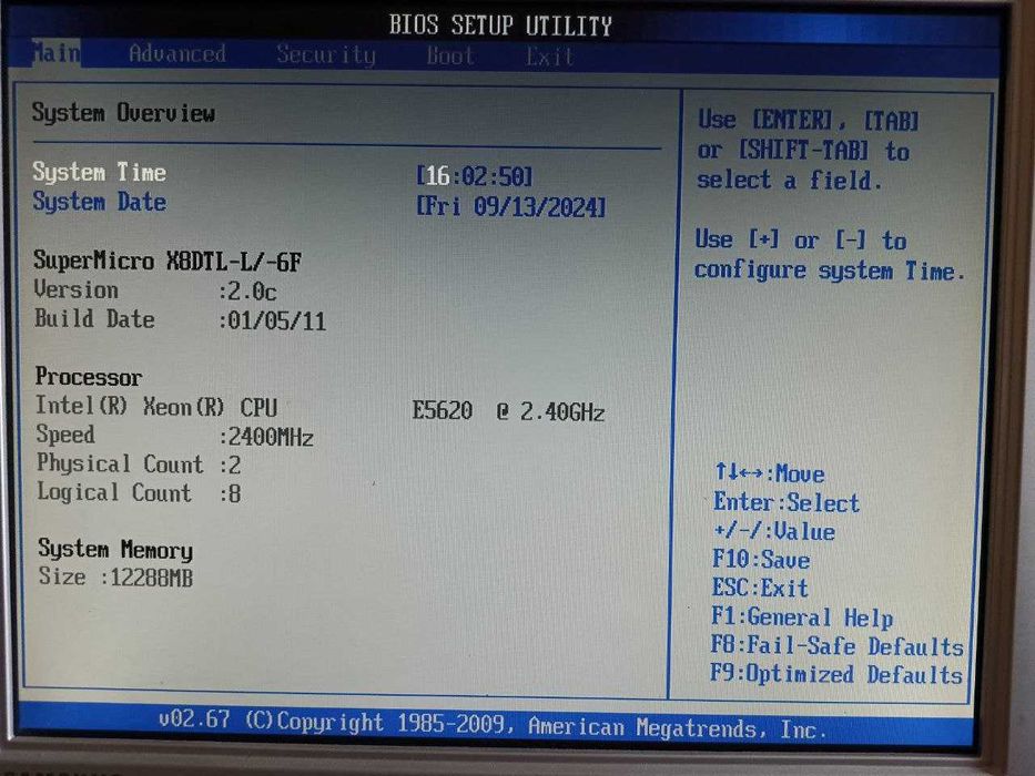 Сервер 1U X8DTL-L-/6F supermicro, Intel XEON E5620 (2.40 Ghz), 12Gb.