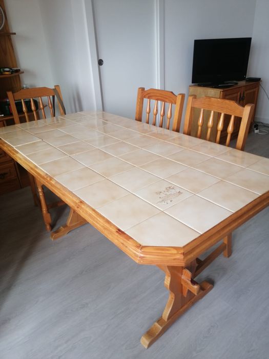 Mesa jantar com 6 cadeiras
