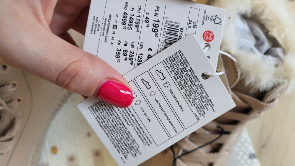 Skórzane buty zimowe damskie