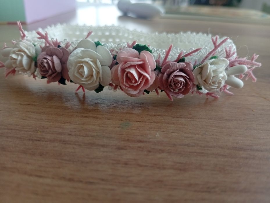 Ubranko na chrzest 68 vintage sukienka płaszczyk bonetka