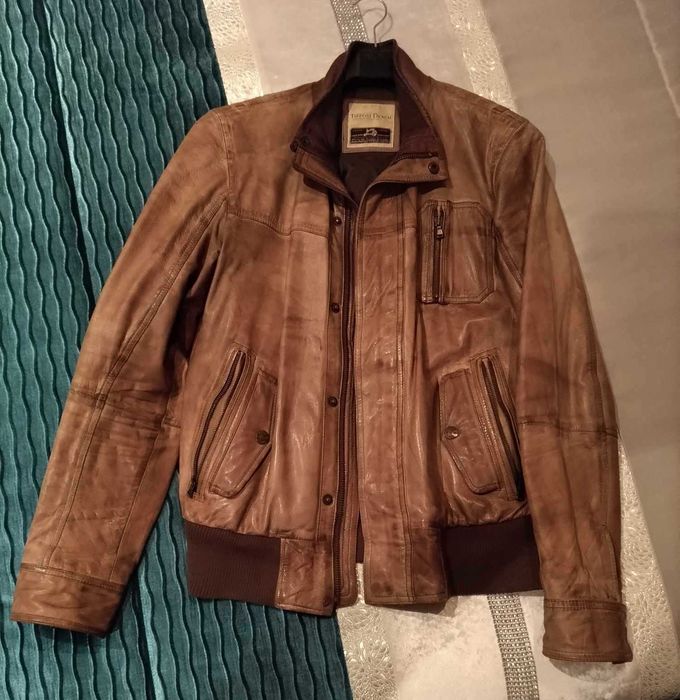 Casaco pele moto Homem - tamanho S/M