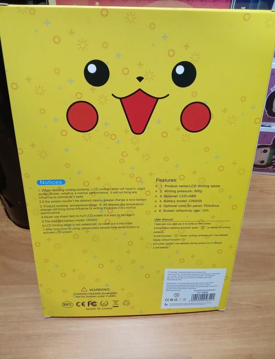 Tablet de desenho Pokémon pikachu novo em caixa