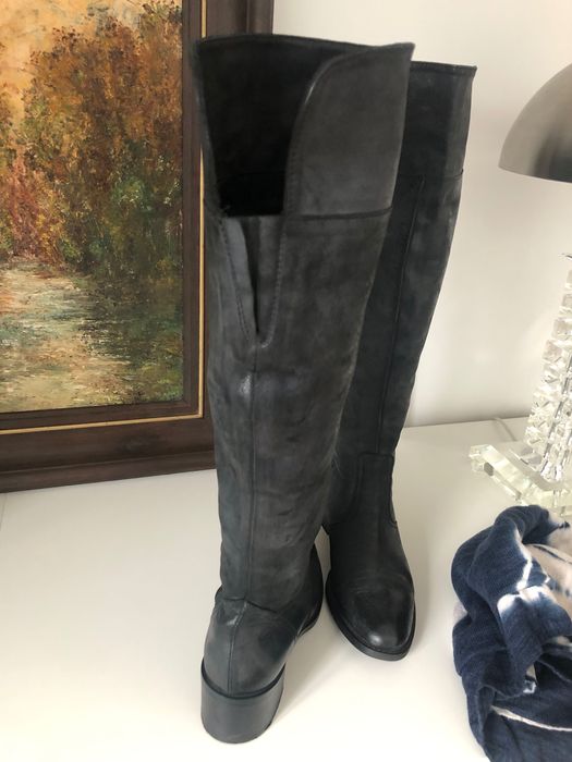 Skórzane kozaki włoskie Avorazione Antigiana, rozmiar 36, stan idealny