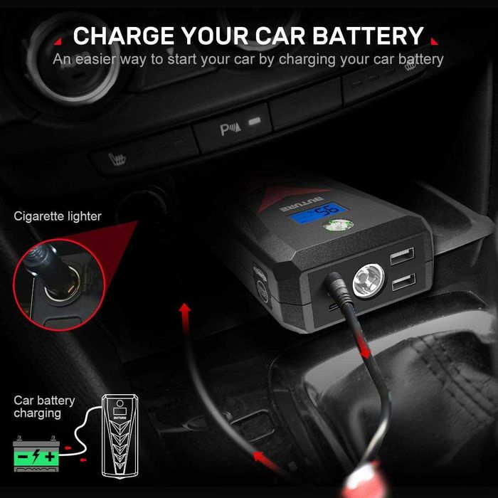 Buture Led jump starter carregador booster arranque bateria power bank