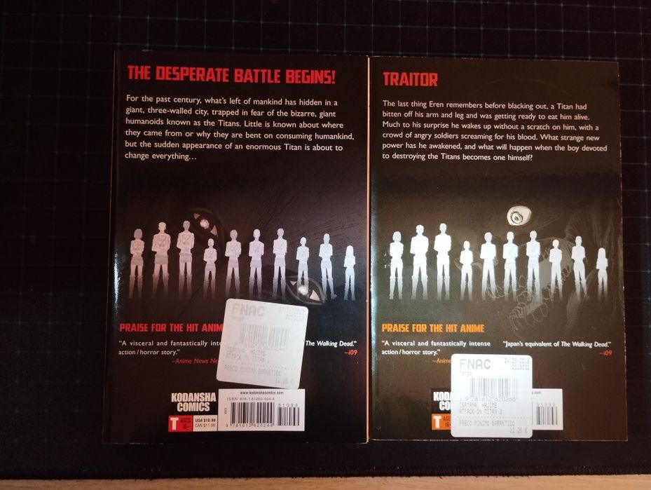 Manga attack on titan e blue exorcist