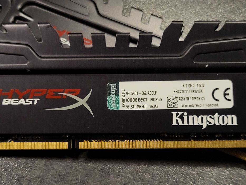 Pamięć RAM DDR3 Kingston HyperX Beast 2x8GB 2400MHz