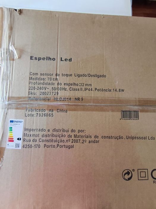 Espelho LED 70cm