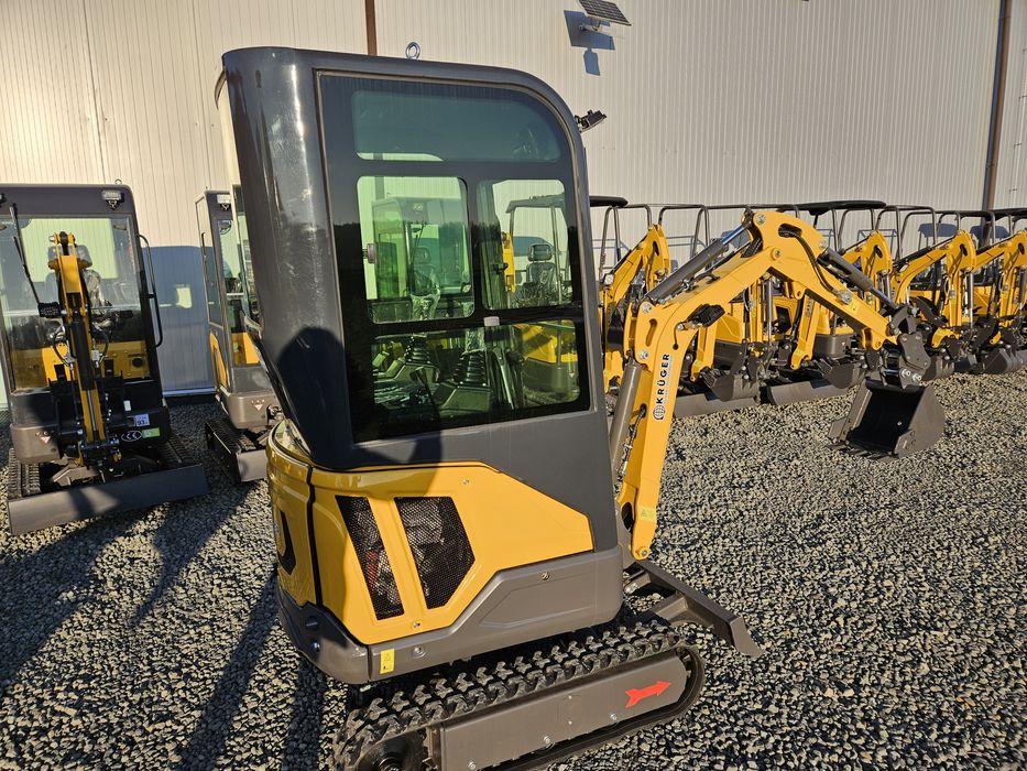 Koparka minikoparka KRÜGER XKW 16 ,kabina, diesel 1600 kg ,KUBOTA  D72