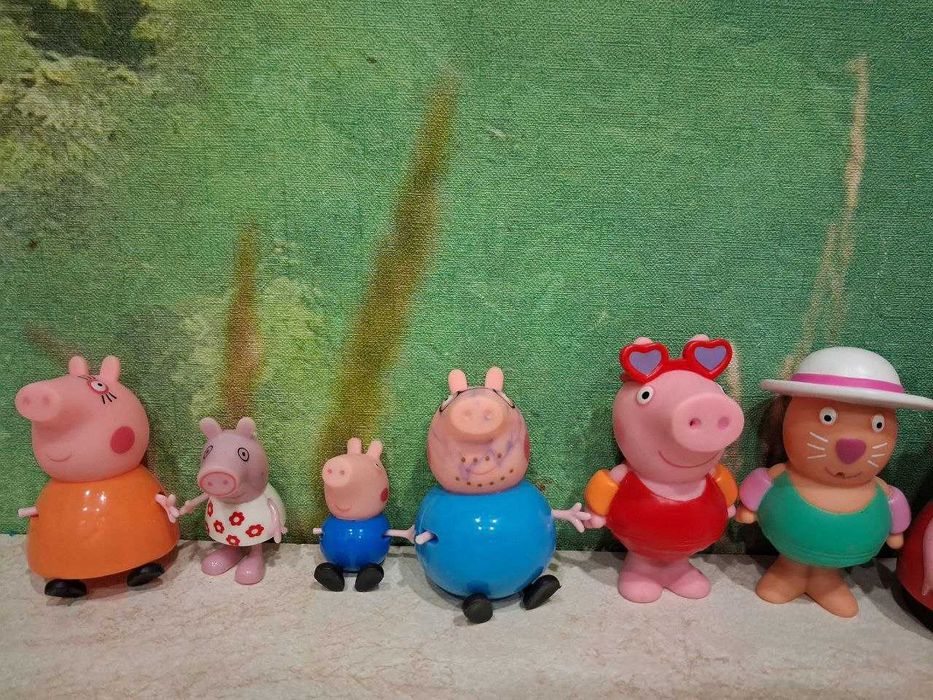 Фігурки Поняшки свинка Пеппа Мінні Маус Три кота Карамелька Джордж