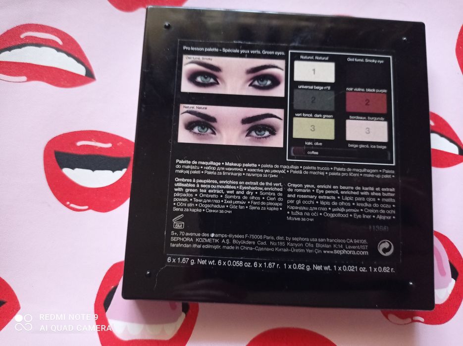 Sephora. Paleta de sombras Green eyes.