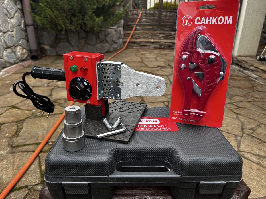 Паяльник для пластиковых труб 20-32 Санком + ножницы в подарок