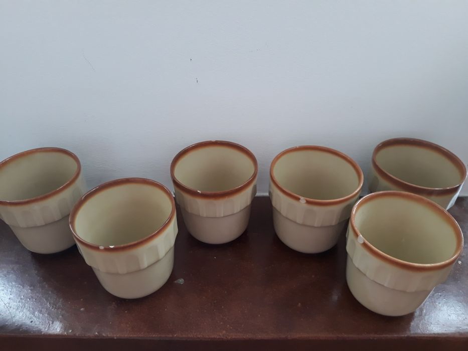 Kubki ceramiczne PRL