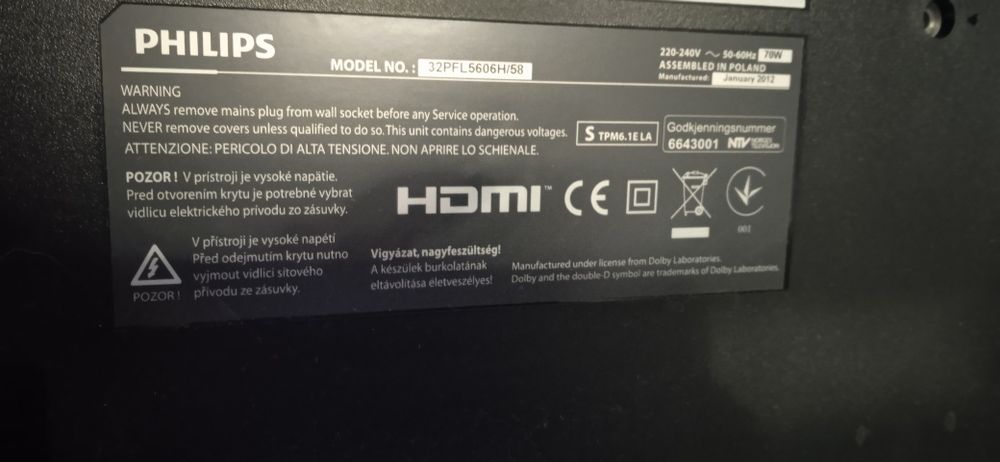 Телевізор Philips 32PHL5606H58