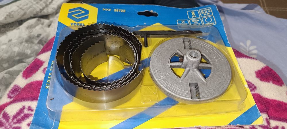 Набір пил кільцевих Vorel 60-95 мм 28725 для дерева, гіпсокартону