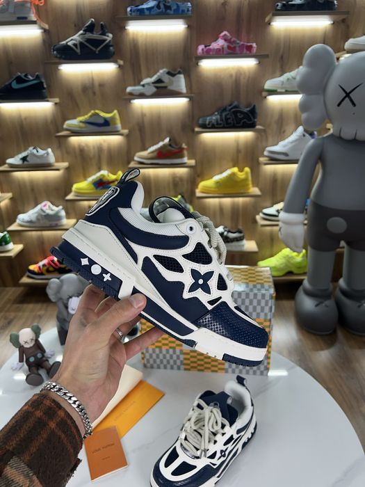 Кросівки Снікерси Louis Vuitton Skate Sbeakers White / Blue