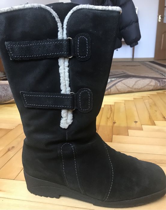 Чоботи замшеві на широку ногу і широку литку!