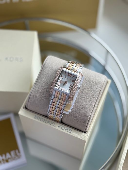 Годинник срібно-золотий Michael Kors MK4744 часы женские
