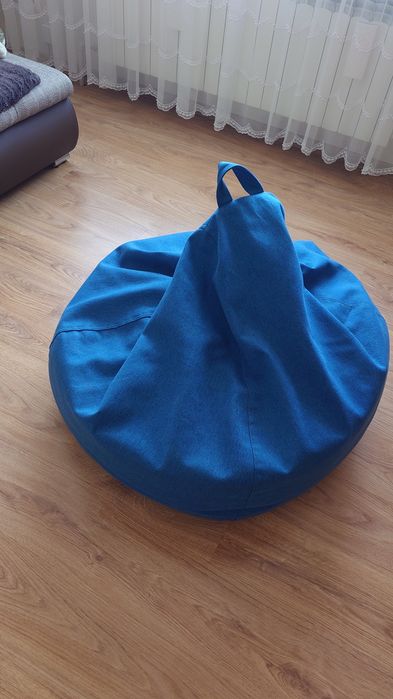 Worek do Siedzenia/Pufa 90 x 110 x 50 cm Granatowa