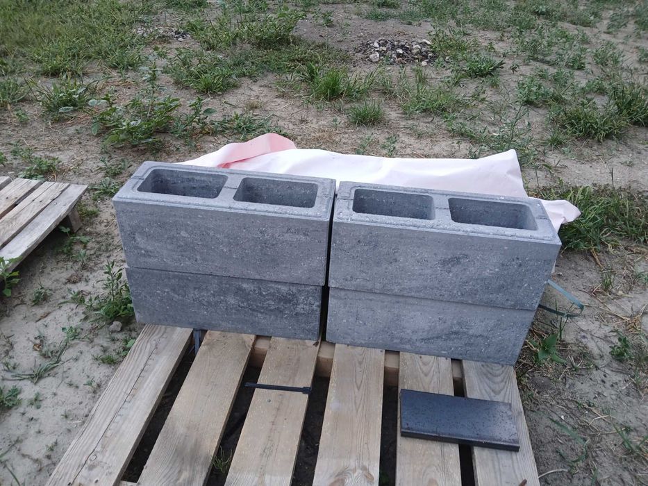 Bloczek,pustak ogrodzeniowy gladki Kost-Bed p50 500×200×200 Marago