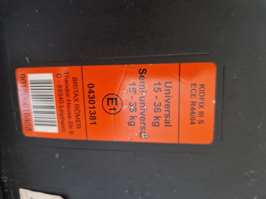 Fotelik Britax römer 15-36 kg