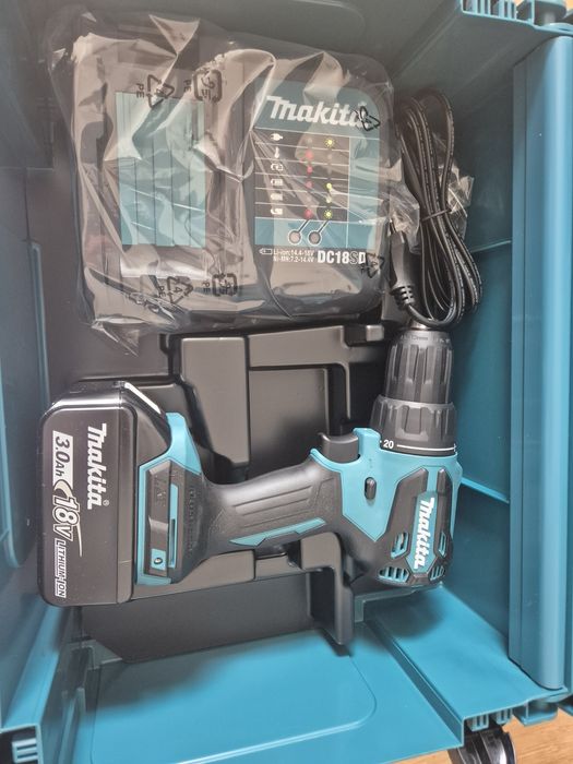 Nowa Makita wiertarko‑wkrętarka udarowa -  DHP490SF1J LXT 18V 3.0Ah