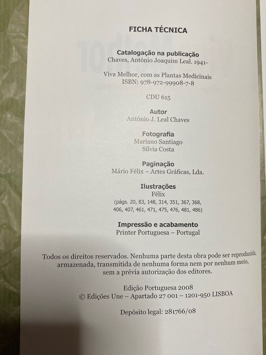 Livro “Viva Melhor com as Plantas Medicinais”