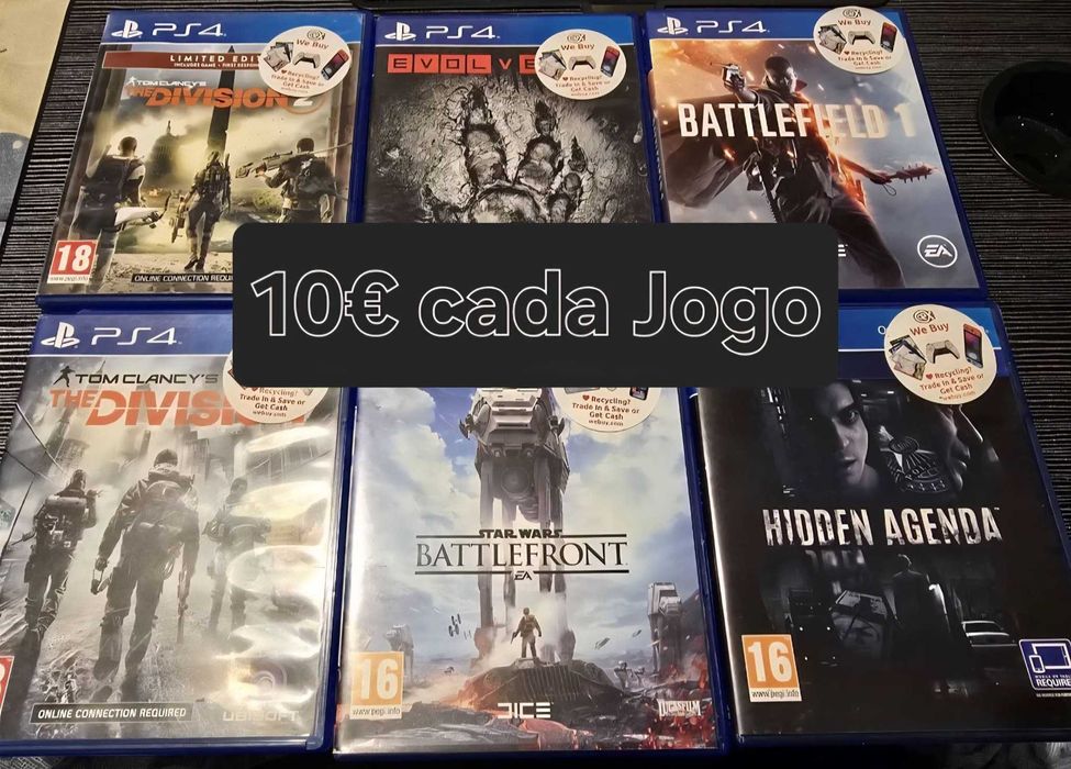 JOGOS PS4 E 5 IMPECÁVEIS
