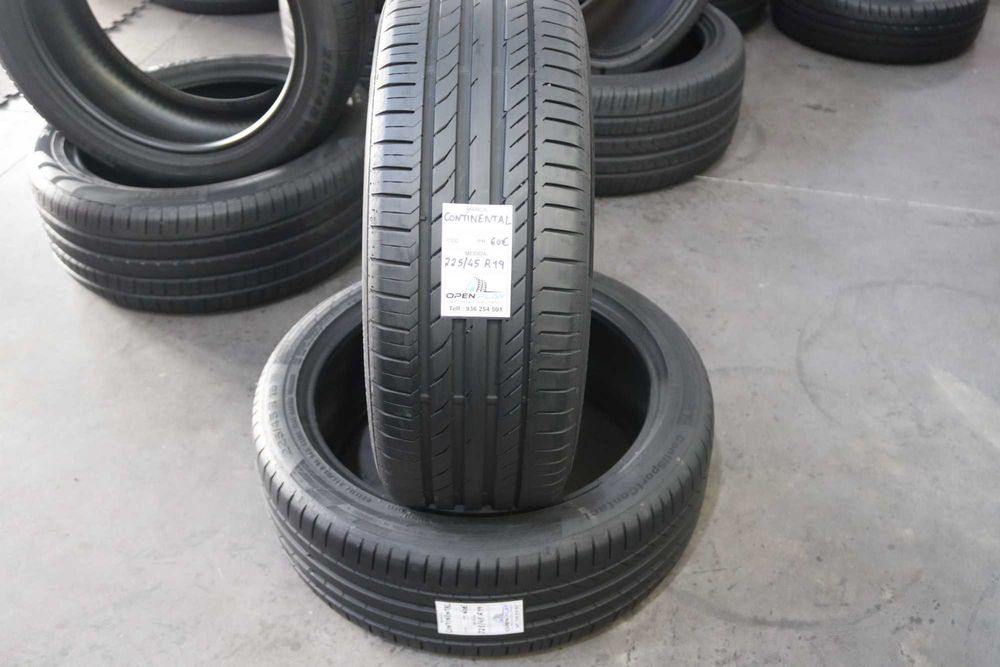 PNEUS SEMI-NOVOS COM 90% PISO 225 45 R19