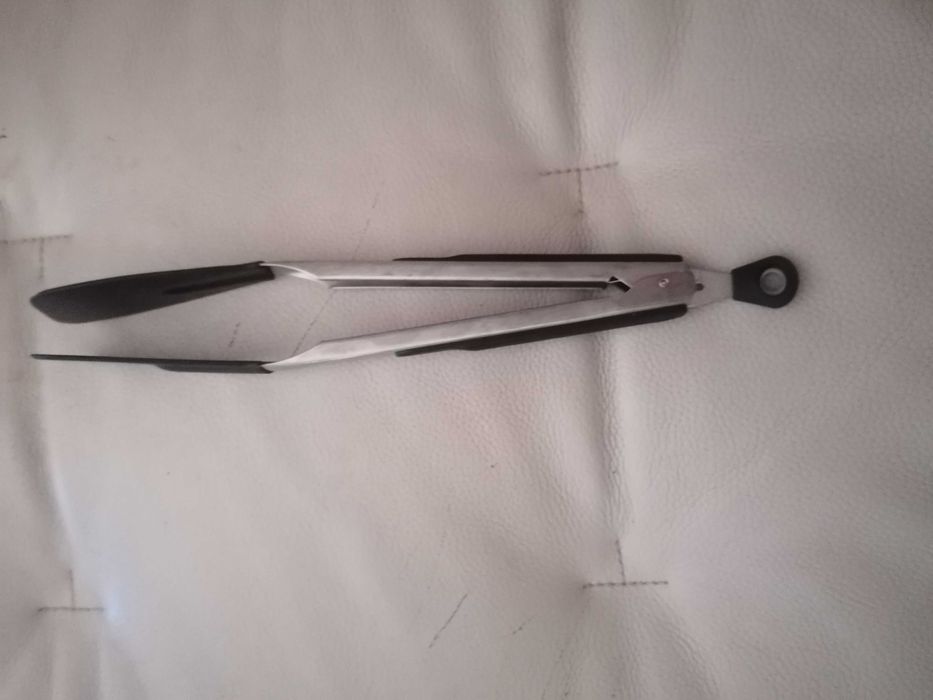 Pinça servir ou cozinhar em aço e silicone