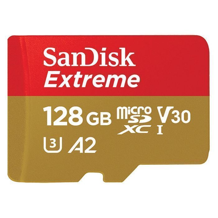 Sandisk microSD 128 GB Extreme 190MB/s V30 + adapter - Cyfrowe.pl Łódź