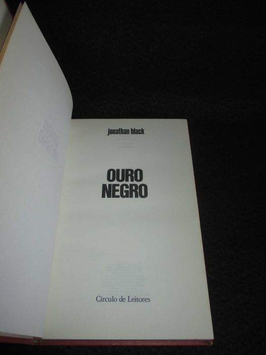 Livro Ouro Negro Jonathan Black