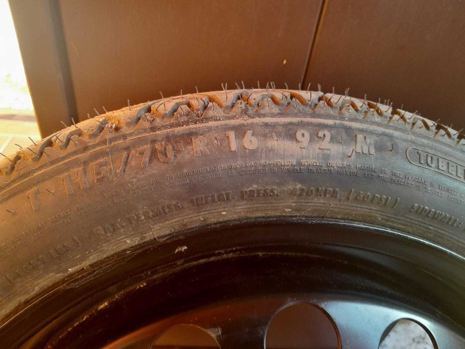 Koło dojazdowe 16"5x110 ET41