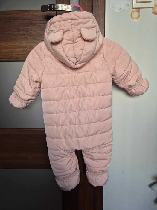 Kombinezon zimowy blady róż H&M r.62