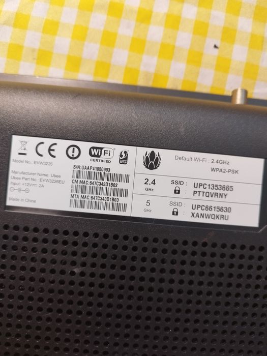 Modem  evw3226 brak zasilacza