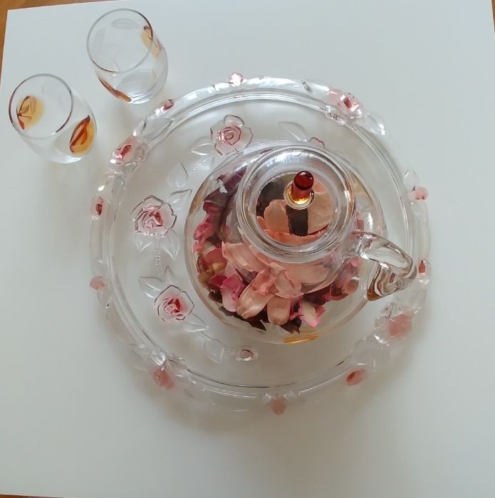 Цветное рельефное стекло блюдо поднос раритет прошлый прошлый век