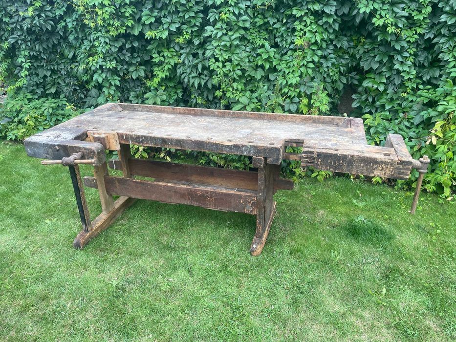 Stary stół stolarski pod barek lub stół