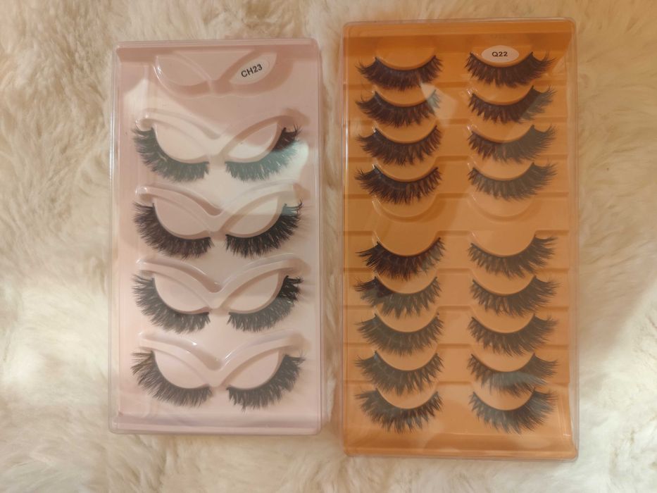 Sztuczne rzęsy na pasku zestaw 13 par na klej