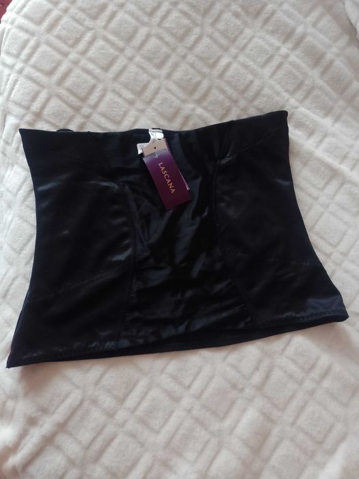(XL) LASCANA/ Czarny pas modelujący, top modelujący, NOWY