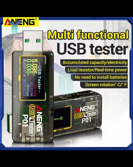 Tester miernik USB C plus adapter