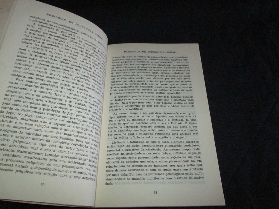 Livro Princípios de Psicologia Geral Rubinstein