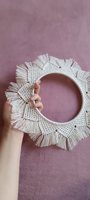 Вінок макраме різдвяний
