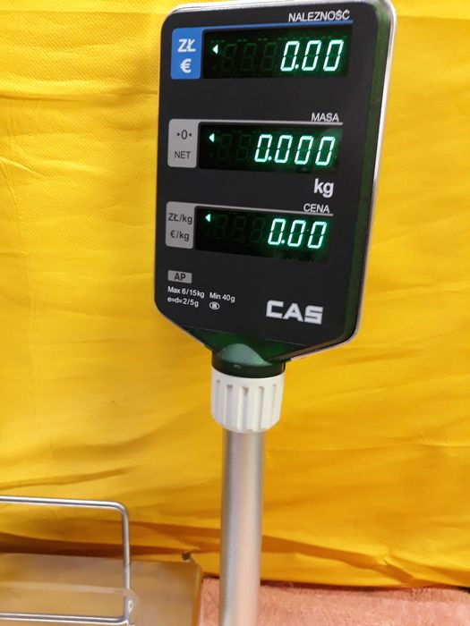 Waga  Elektr, CAS kalkulacyjna  nośność 15kg.Zalegalizowana do 2027r