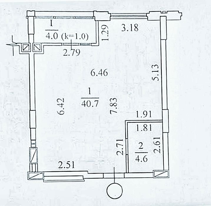 Продам 1 кімн ЖК Женева, 49.3 кв.м., центр, рн стадіона Металург, IQ