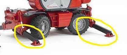 Bruder 02129 ładowarka Manitou z akcesoriami nr. 14