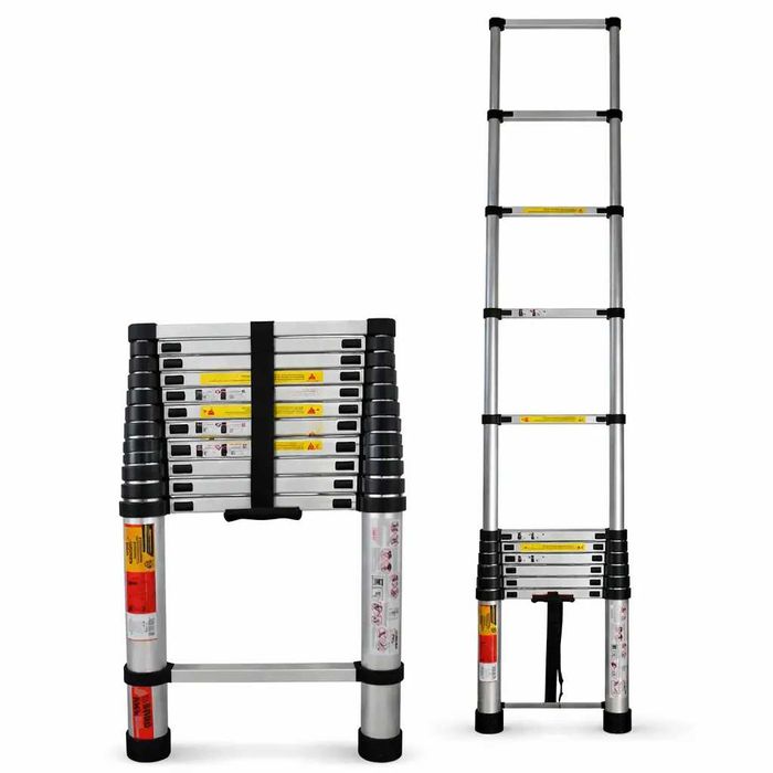 Драбина телескопічна будівельна VMF EURO Superior 101835 3.8 м 150 кг алюмінієва драбина драбина розкладна